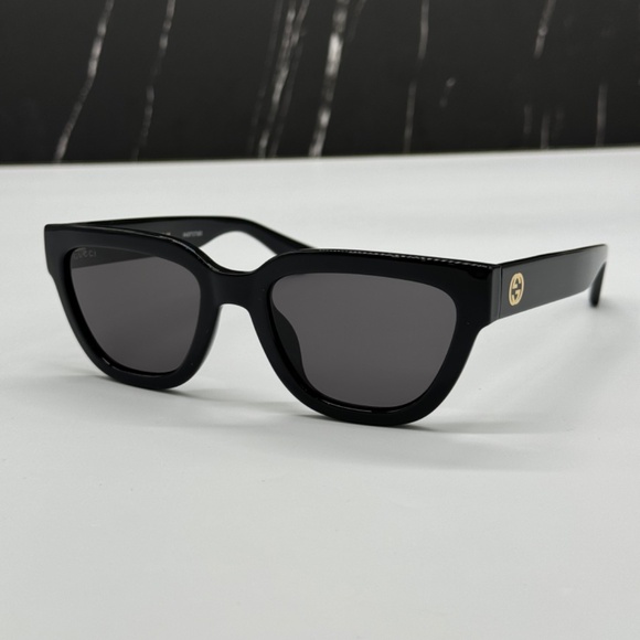 NEW GG1578S 001 GUCCI BLACK GREY CAT EYE WOMEN GUCCI SUNGLASSES - Picture 4 of 12